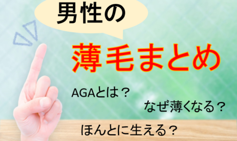 男性の薄毛まとめ