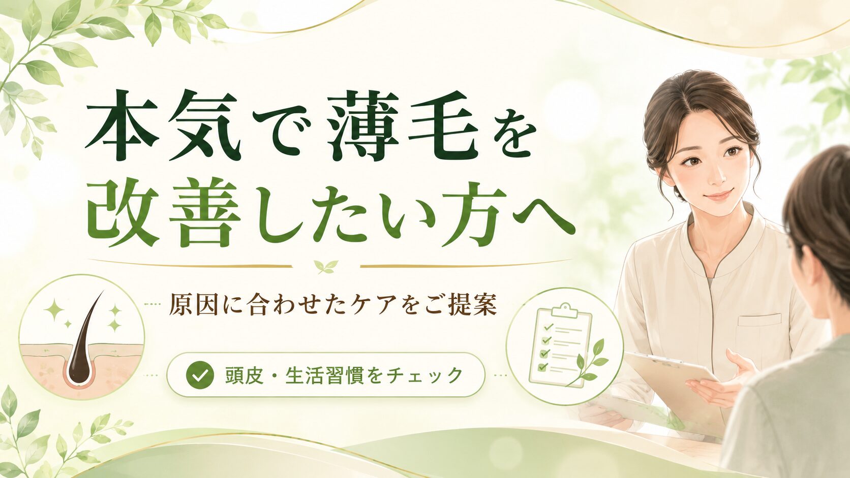 本気で薄毛を改善したい方へ