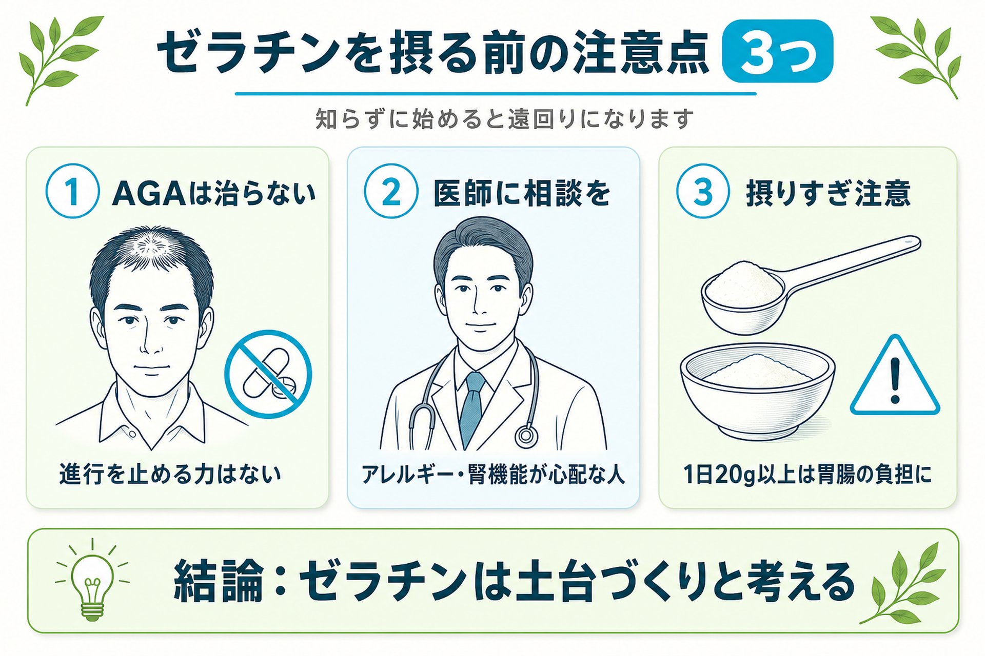 ゼラチンを摂る前に知っておきたい注意点