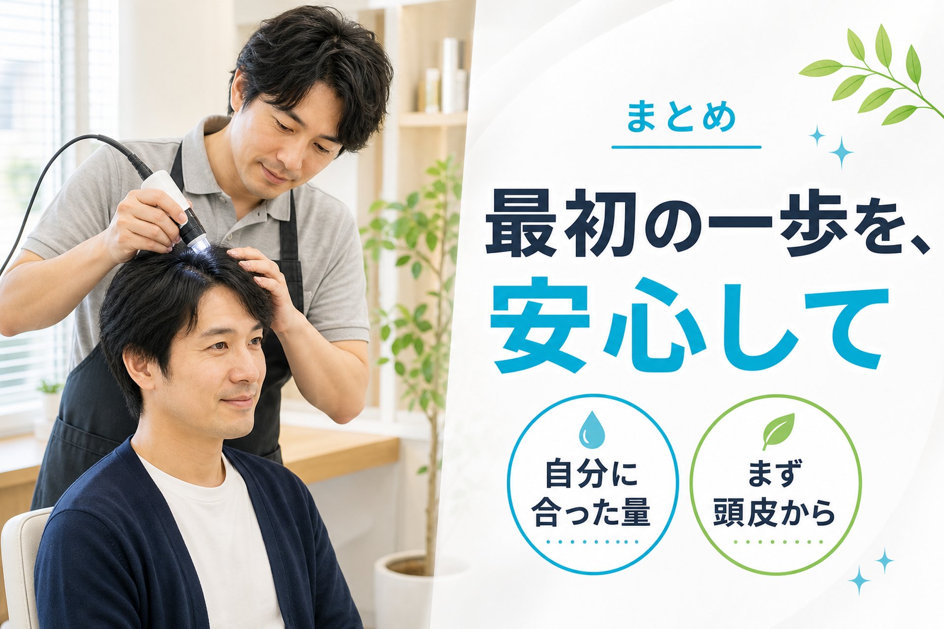 【まとめ】自分に合った量を選んで、安心して最初の一歩を踏み出そう