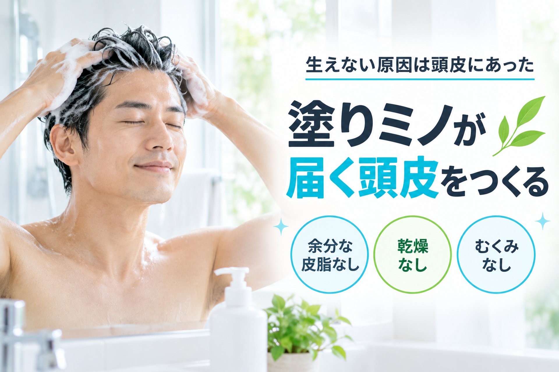 塗りミノを浸透しやすくする方法！生えない原因は頭皮にあった